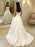 Vintage Wedding Dresses 2021 Satin Strapless A Line floor length Classic Bridal Gown With Train