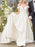 Vintage Wedding Dresses Off The Shoulder Sleeveless Natural Waist Satin Fabric Court Train Sash Bridal Dress