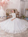 Vintage Wedding Dresses Princess High Collar Half Sleeve Floor Length Tulle Traditional Bridal Gowns