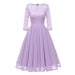 Violet Purple Light Green Women Lace Dresses - Purple Dress / S - lace dresses