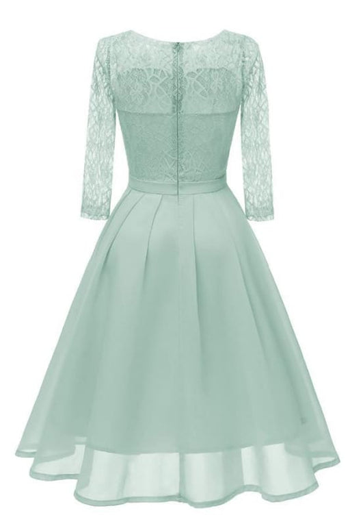 Violet Purple Light Green Women Lace Dresses - lace dresses