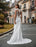 Wedding Bridal Gowns Jewel Neck Sleeveless Natural Waist Buttons Court Train Bridal Gowns