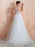 Wedding Dress 2021 A Line Sleeveless Lace Floor Length Tulle Bridal Gowns With Train