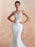 Wedding Dress 2021 Mermaid Sleeveless Lace Appliqued Beach Bridal Gowns With Train