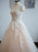 Wedding Dress 2021 Princess Silhouette Floor Length Jewel Neck Sleeveless Natural Waist Lace Tulle Bridal Gowns