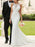 wedding dress 2021 simple mermaid bateau neck sleeveless lace appliqued traditional bridal dresses
