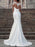 Wedding Dress Lace Illusion Neck Long Sleeves Mermaid Bridal Gowns With Court Train
