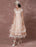 Wedding Dress Short Vintage Bridal Dress Backless Illusion Lace Applique Tea-length A-line Reception Bridal Gown misshow