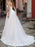 Wedding Dress Sweetheart Neck Sleeveless Floor Length Lace Bridal Gowns With Train