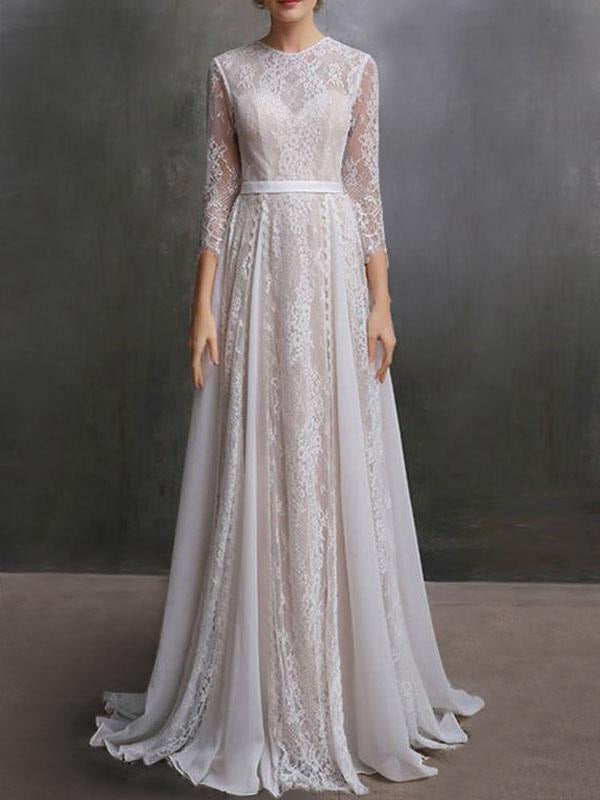 Designer Long Ivory A-line Straps Jewels Sleeveless Wedding Dress With Train main image 0