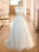 wedding dresses 2021 a line illusion neck sleeveless floor length lace beaded tulle boho bridal gowns