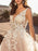 wedding dresses 2021 tulle deep v neck a line sleeveless multilayer tulle lace applique classic bridal gowns with train