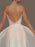 Wedding Dresses A Line V Neck Sleeveless Straps Beaded Floor Length Polka Dot Tulle Bridal Gowns