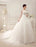 Wedding Dresses Ball Gown Bridal Dress Long Sleeve Lace Applique Beaded Rhinestones Sash Illusion Cutout Wedding Gown With Train misshow