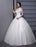 Wedding Dresses Ball Gown Strapless Bridal Dress Ivory Sweetheart Neckline Tulle Applique Beaded Wedding Gown