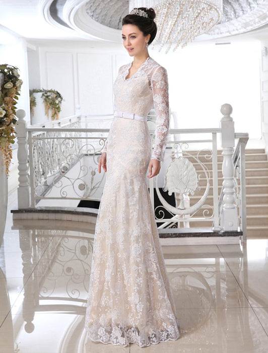 wedding dress with champagne sash Strapless Champagne Ball Gown Wedding Dresses Vintage Bridal Gown With Sash AWD1230