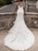 Wedding Dresses Off The Shoulder Short Sleeves Lace Mermaid Bridal Dresses With Train