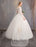 Wedding Dresses Tulle Off The Shoulder Short Sleeve Lace Applique Princess Bridal Gown