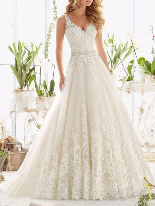 a line wedding dress with sash Elegant A-Line Off-Shoulder Sleek Satin Wedding Dress Sweetheart Slit with  Train Bride Gowns