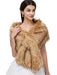 Wedding Shawl Wrap Faux Fur Stole Bridal Cape For Winter