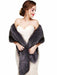 Wedding Shawl Wrap Faux Fur Stole Bridal Cape For Winter