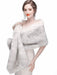 Wedding Shawl Wrap Faux Fur Stole Bridal Cape For Winter