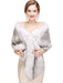 Wedding Shawl Wrap Faux Fur Stole Bridal Cape For Winter