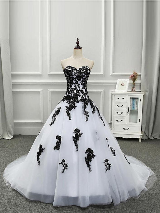 white and black gothic wedding dresses Black and White Gothic Wedding Dress * Lace Corset Bridal Gown * Alternative Tulle Ball Gown for Dark Romantic Brides