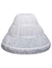 White Children A-Line 3 Hoops One Layer Wedding Petticoat | Bridelily - wedding petticoats