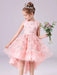 White Flower Girl Dresses Jewel Neck Sleeveless Bows Formal Kids Pageant Dresses