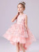 White Flower Girl Dresses Jewel Neck Sleeveless Bows Formal Kids Pageant Dresses