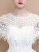 White Hollow Lace Tassel Cape Wedding Wraps | Bridelily - wedding wraps