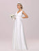 White Intage Wedding Dress V-Neck Sleeveless Natural Waist Satin Fabric Floor-Length Fringe Traditional Dresses For Bride
