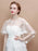 White Lace Appliqued Wedding Wraps | Bridelily - wedding wraps