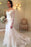 White Long Sleeves Off the Shoulder Mermaid Lace Beach Sexy Wedding Dress - Wedding Dresses
