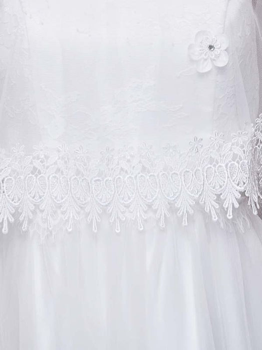 White Petal Princess Appliques Wedding Wraps | Bridelily - wedding wraps