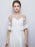 White Petal Princess Appliques Wedding Wraps | Bridelily - One Size / White - wedding wraps