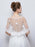 White Petal Princess Appliques Wedding Wraps | Bridelily - wedding wraps