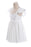 White Ruffle Sleeves Flower Girl Dress Pleated A-line Little Girl Dress for Wedding Party - Flower Girl Dress