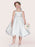 Flower Girl Dresses White Satin Fabric Jewel Neck Sleeveless Beaded Formal Kids Pageant Dresses