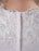 White Short Sleeves Satin Organza Flower Girl Dress