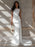 White Simple Wedding Dress With Train Bateau Neck Sleeveless Backless Satin Fabric Mermaid Bridal Dresses