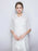 White Soft Chiffon Lace Up Wedding Wraps | Bridelily - One Size / White - wedding wraps