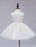 Flower Girl's Dress White Toddler's Pageant Tutu Dress With Lace Flower Applique