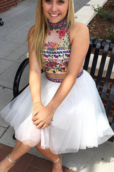 White Two Piece Short Black Formal Dresses Plus Size White Two Piece Short Black Formal Dresses Plus Size