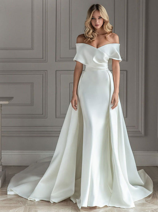 Satin Wedding Dresses Luxe Bridal Gowns for Timeless Celebrations-Bridelily Satin Wedding Dresses Luxe Bridal Gowns for Timeless Celebrations-Bridelily