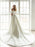 White Vintage Wedding Dress With Train Satin Off The Shoulder Wedding Dress Pleated Mermaid Bridal Gowns