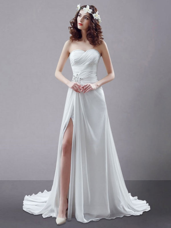 shopalbina2022 Long White Crystal Dress 44