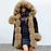 Winter Black Faux Fur-trimmed Long-length Overcoat - Taupe / S - womens furs & leathers