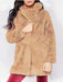Winter Daily Regular Stand Long Faux Fur Coats - womens furs & leathers